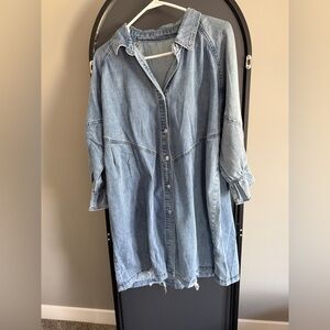 Casual Denim Shirt Dress